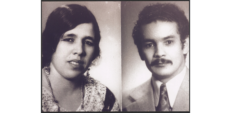 Portrait photos of Henia El Biyar and Mohamed.